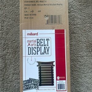 Millard Martial Arts Belt Display